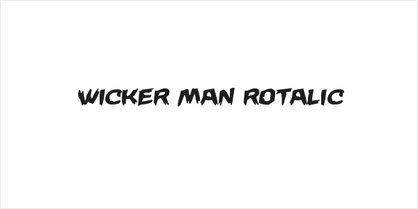 Wicker Man Rotalic Logo