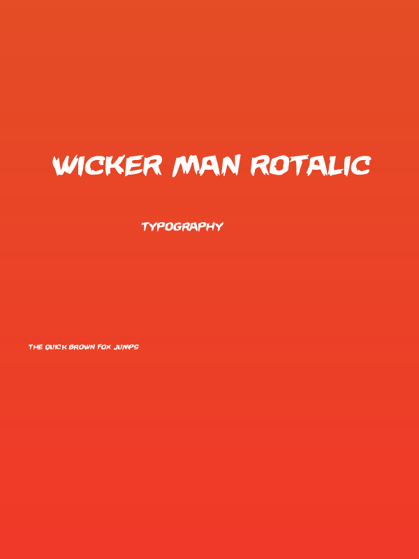 Wicker Man Rotalic Poster
