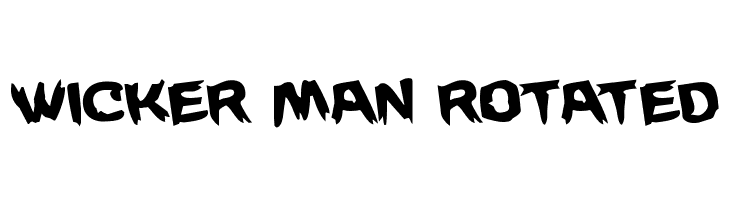 Wicker Man Rotated  フリーフォントのダウンロード