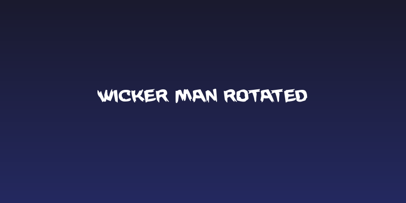 Wicker Man Rotated Social Header