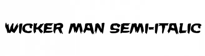 Wicker Man Semi-Italic 