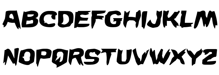Wicker Man Semi-Italic Font LOWERCASE