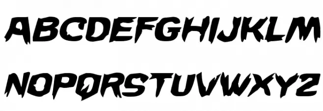 Wicker Man Staggered Italic Fuentes MINÚSCULAS