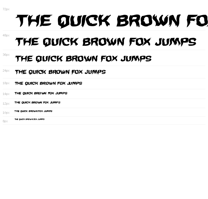 Wicker Man Warped Italic Waterfall