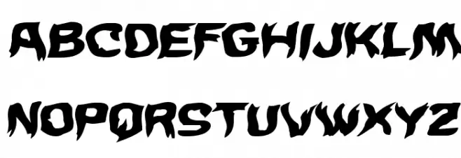 Wicker Man Warped Italic Шрифта строчной
