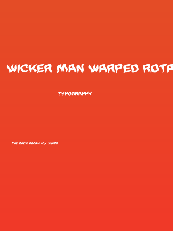Wicker Man Warped Rotalic Poster