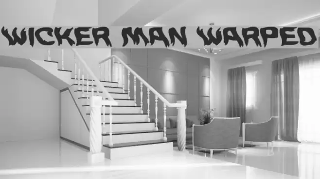 Wicker Man Warped Font examples