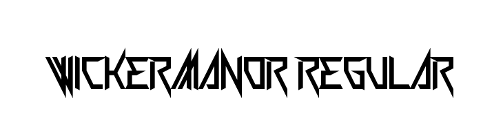 Wickermanor Regular  フリーフォントのダウンロード