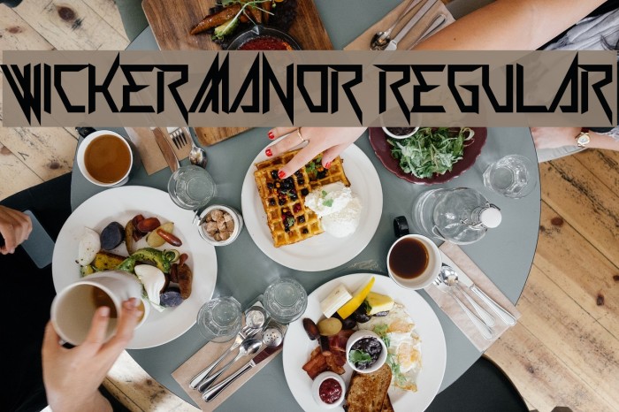 Wickermanor Regular Font examples
