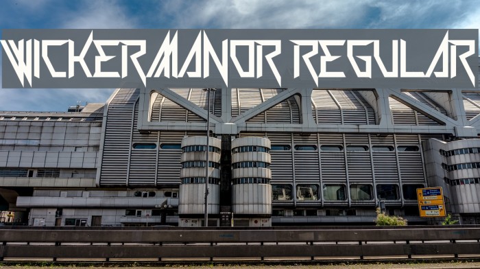 Wickermanor Regular Font examples