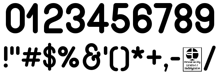 Wida Round Demo Bold Font OTHER CHARS