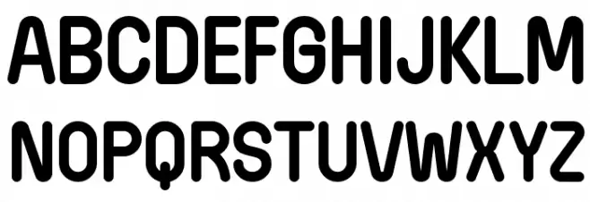 Wida Round Demo Bold フォント 大文字