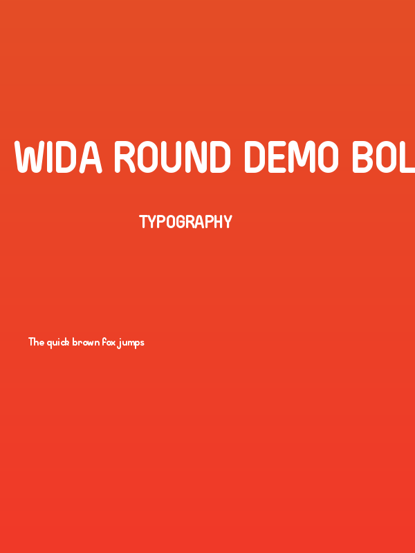 Wida Round Demo Bold Poster