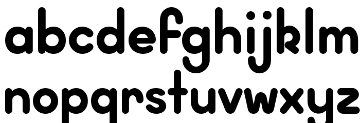 Wida Round Demo Bold Font LOWERCASE