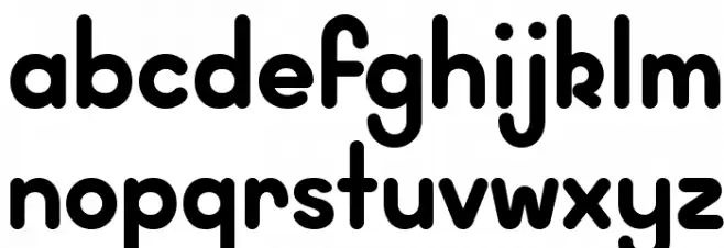 Wida Round Demo Bold Font LOWERCASE