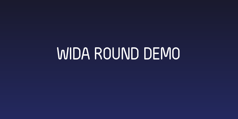 Wida Round Demo Social Header