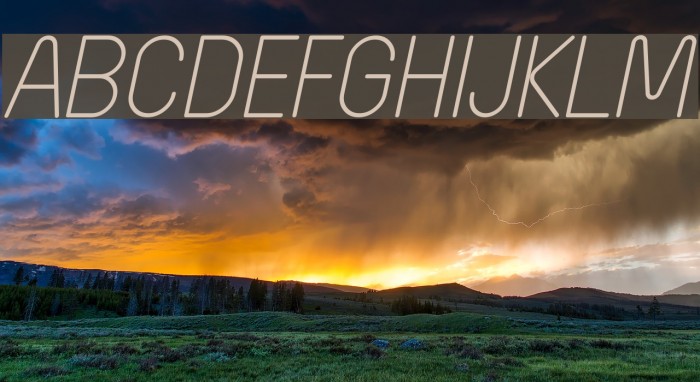 Wida Round Light Demo Italic Font examples