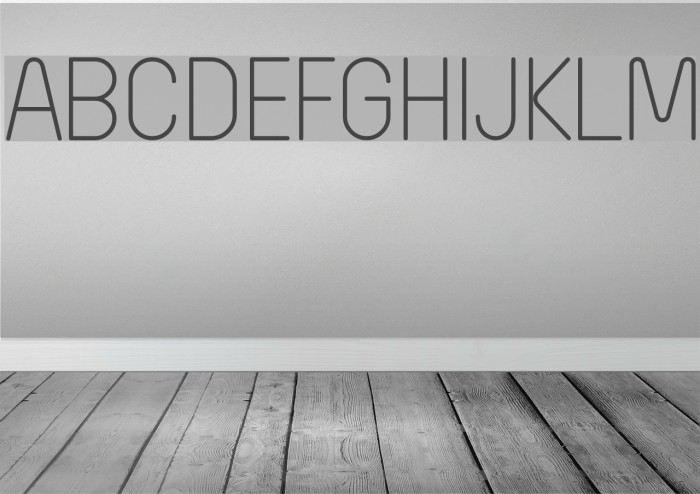 Wida Round Light Demo Font examples