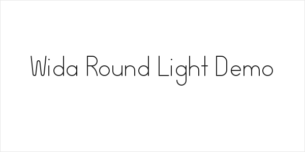 Wida Round Light Demo Logo