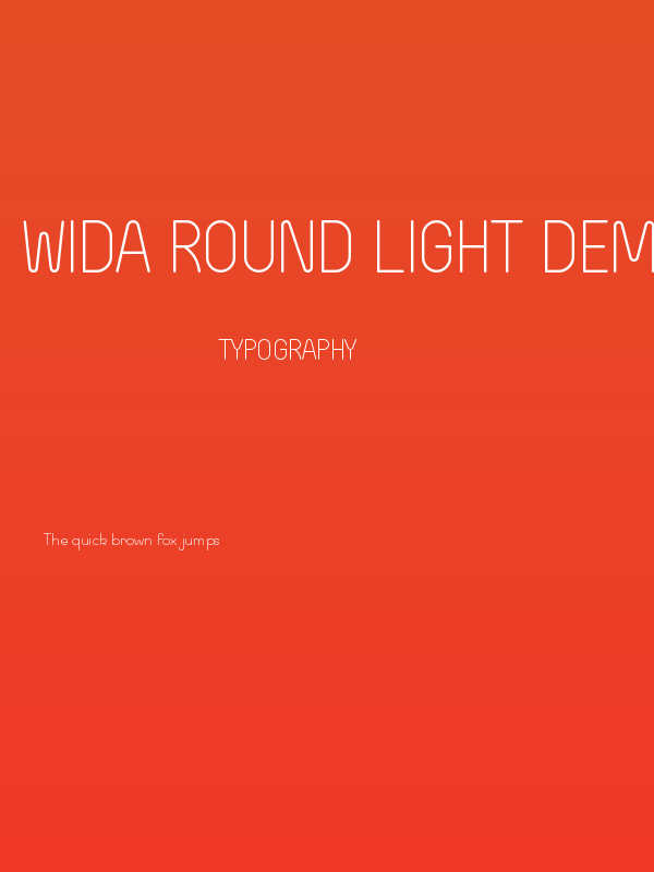 Wida Round Light Demo Poster