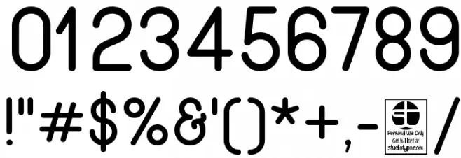 Wida Round SmallCaps Demo Font OTHER CHARS