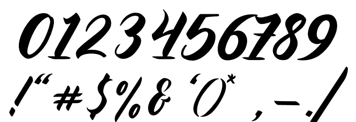 Widati Regular Demo Font OTHER CHARS