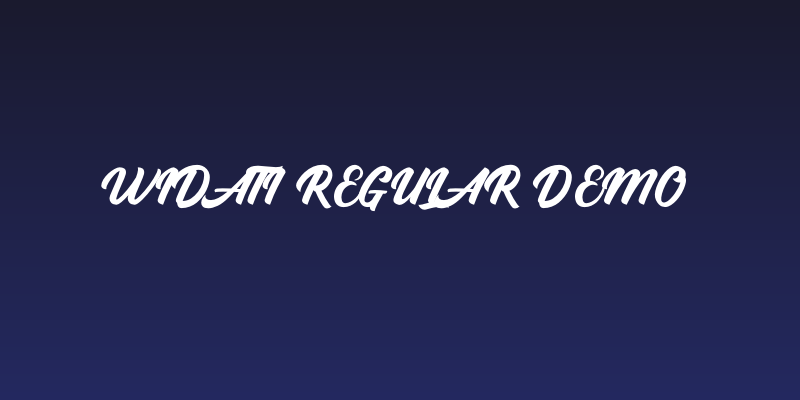 Widati Regular Demo Social Header