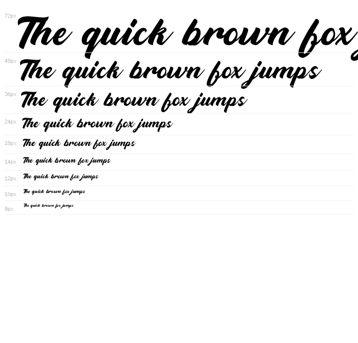 Widati Regular Demo Waterfall