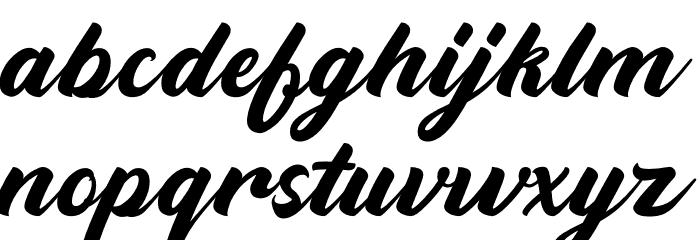 Widati Regular Demo Font LOWERCASE