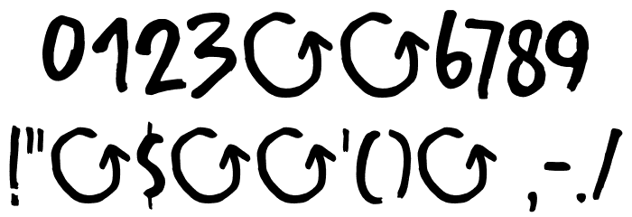 Widdershins DEMO Regular Font OTHER CHARS