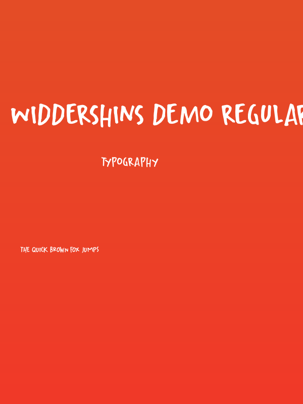 Widdershins DEMO Regular Poster
