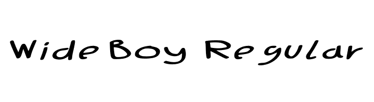 Wide Boy - Regular  Free Fonts Download