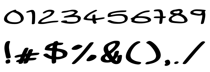 Wide Boy - Regular Font OTHER CHARS