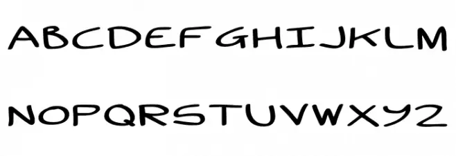 Wide Boy - Regular Schriftart Groß