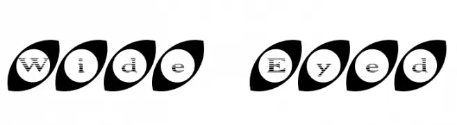 Wide Eyed  Frei Schriftart Herunterladen