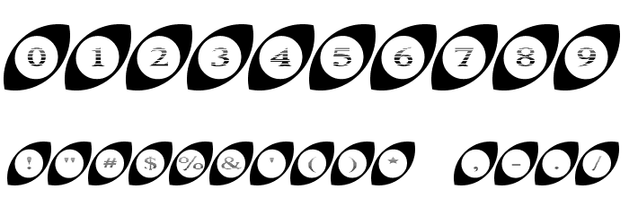 Wide Eyed Font OTHER CHARS