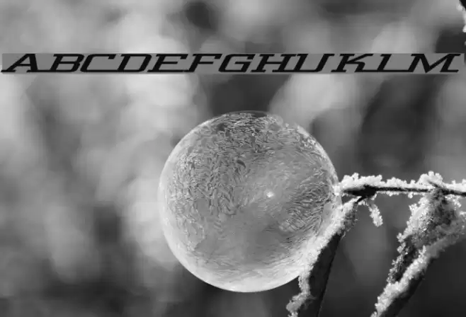 Wide Glide Font examples