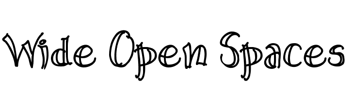 Wide Open Spaces  Free Fonts Download
