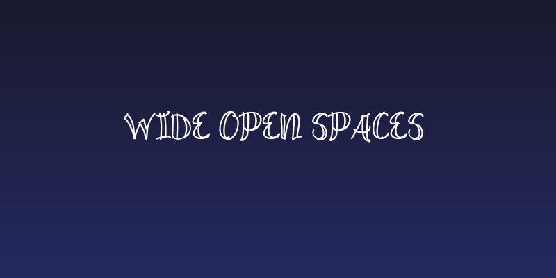 Wide Open Spaces Social Header
