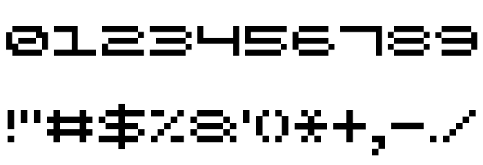 Wide Pixel-7 لخطوط تنزيل حرف أخرى