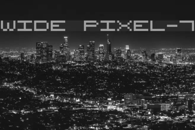 Wide Pixel-7 خط examples