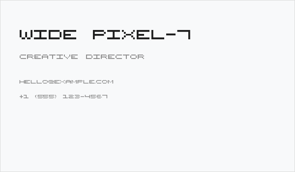Wide Pixel-7 Business Card