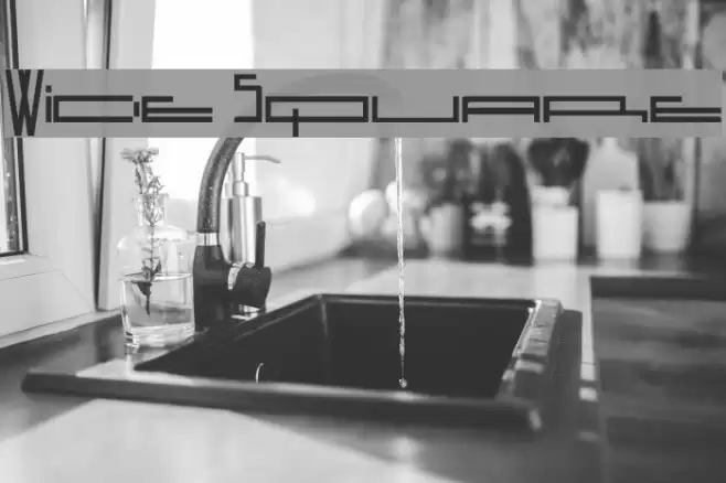 Wide Square Font examples