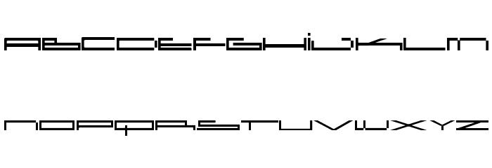 Wide Square Font LOWERCASE