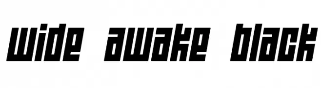 Wide awake Black  Descarca Fonturi Gratis