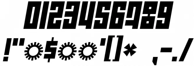 Wide awake Black Font OTHER CHARS