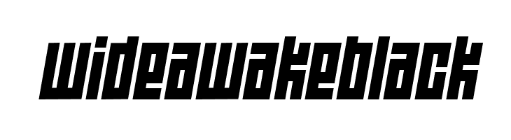 Wide awake Black  Frei Schriftart Herunterladen