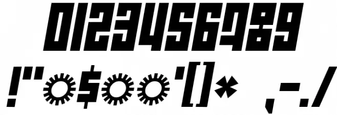 Wide awake Black Font OTHER CHARS