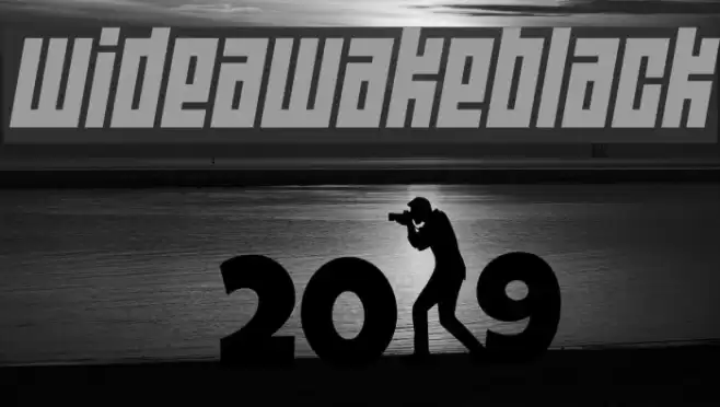 Wide awake Black Font examples