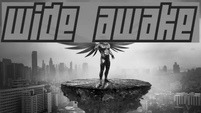 Wide awake Schriftart examples